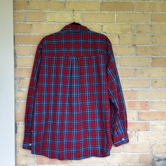 Chaps Ralph Lauren Men's Red Plaid Shirt - Picture 3 of 3